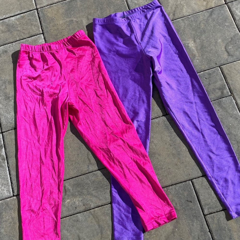 Gilda Marx Flexatard & Body Wear By Gitano Lycra Spandex Leggings Size Large